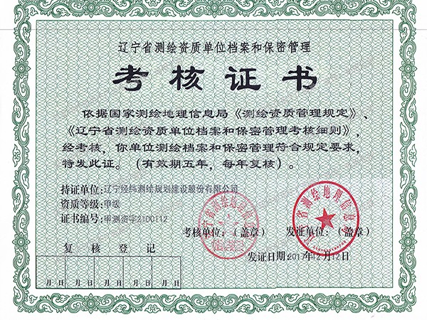 甲級保密資質(zhì)